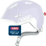 Шлем велосипедный детский Abus Smiley 3.0 Ace LED фиолетовый — фото 1