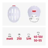 Шлем велосипедный детский Abus Smiley 3.0 Ace LED фиолетовый — фото 5