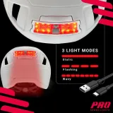 Шлем велосипедный Pro Sport Lights Speed Pedelec NTA 8776 белый, размер M — фото 7