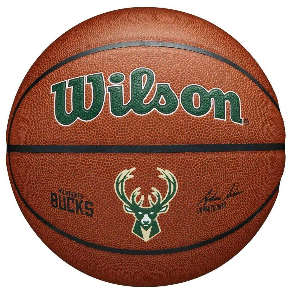 Мяч баскетбольный Wilson Team Alliance Milwaukee Bucks Ball размер 7