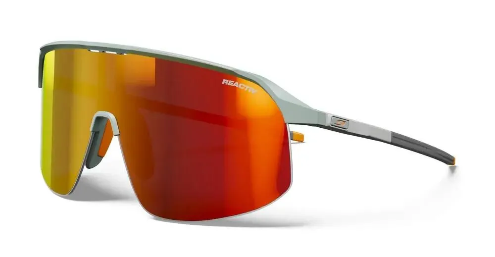 Велосипедные очки Julbo Density зелёные, линзы Reactiv 1-3 Light Amplifier