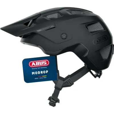 Шлем велосипедный Abus MoDrop, 51-55 cm, Чёрный