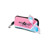 Очки для плавания Amanzi Axion Pearl Mirror розовые с бирюзовым — фото 1