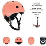 Шлем детский Scoot and Ride S-M Peach — фото 2