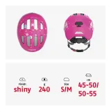 Шлем детский прогулочный Abus Smiley 3.0 с блестящей бабочкой — фото 5