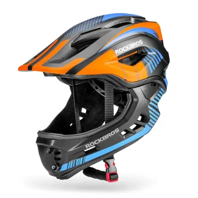 Шлем велосипедный детский Rockbros полнолицевой с отстегивающейся челюстью, размер M