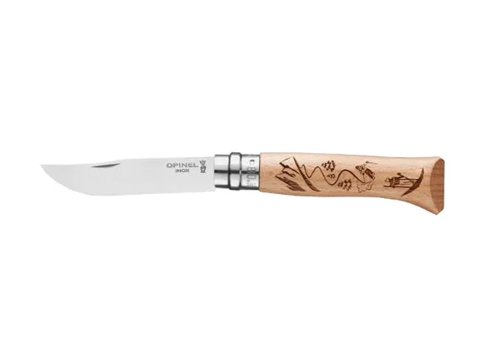 Нож складной Opinel Engraved Sport Ski No.08