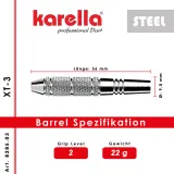 Дротики для дартса Karella XT-3 со стальным наконечником — фото 5