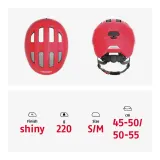 Шлем велосипедный детский Abus Smiley 3.0, глянцевый красный — фото 5