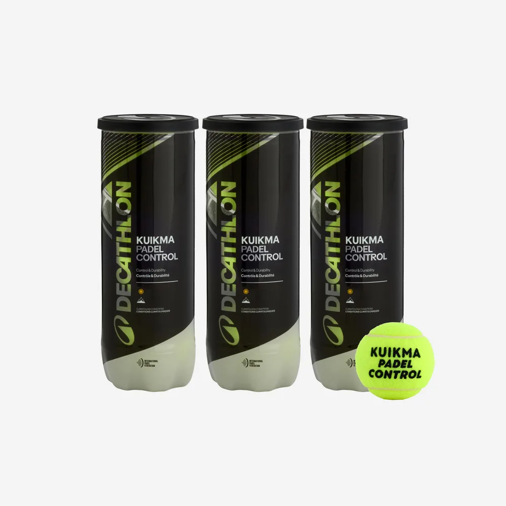 Мячи для падела Kuikma PB Control, упаковка из 3 банок
