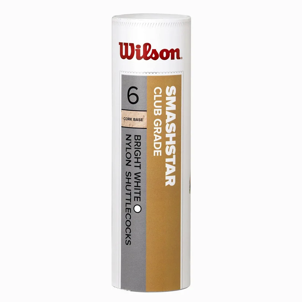 Воланы для бадминтона синтетические Wilson Smashstar, 6 шт