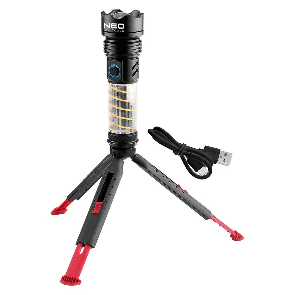 Кемпинговый фонарь 2 в 1 NEO TOOLS 99-131, 470 лм, USB-C