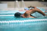 Очки для плавания Decathlon Bfit с синими линзами и усиленным анти-фогом — фото 8