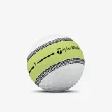 Мячи для гольфа TaylorMade Tour Response Stripe жёлтые светоотражающие, 12 шт — фото 2