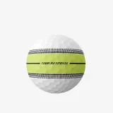 Мячи для гольфа TaylorMade Tour Response Stripe жёлтые светоотражающие, 12 шт — фото 3