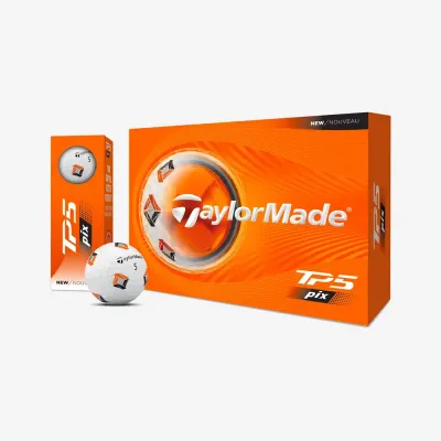 Мячи для гольфа TaylorMade TP5 Pix белые, 12 шт