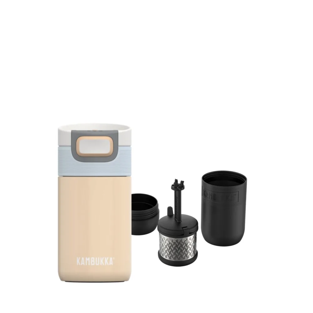 Термокружка Kambukka с заварником для чая, 300 ml, Бежевый
