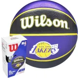 Мяч баскетбольный Wilson NBA LA Lakers с насосом и коробкой — фото 1