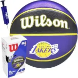 Мяч баскетбольный Wilson NBA LA Lakers с насосом и коробкой — фото 2