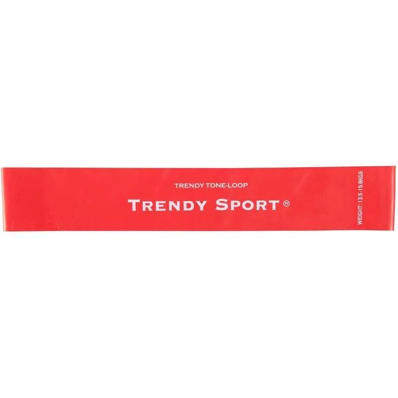 Резиновая петля для укрепления ног Trendy, сильное сопротивление, красная