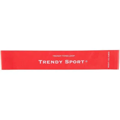 Резиновая петля для укрепления ног Trendy, сильное сопротивление, красная