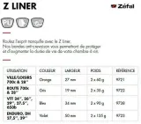 Противопрокольная лента Zefal Z-Liner Enduro 50 мм фиолетовая — фото 4