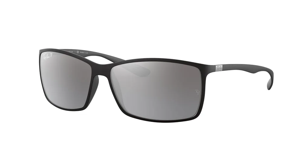 Солнцезащитные очки Ray-Ban RB4179 Liteforce чёрные поляризационные