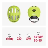 Шлем велосипедный Abus Smiley 3.0 детский глянцевый жёлтый — фото 5
