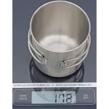 Кружка Tatonka из нержавеющей стали со складными ручками 600 мл — фото 2