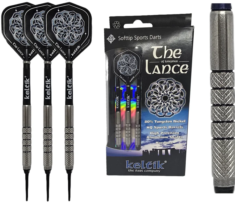 Дротики для дартса Keltik The Lance Soft Tip 18 г, 80% вольфрама