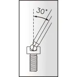 Ключ шестигранный IceToolz Twinhead 7M60 6 мм с шаровым наконечником — фото 2