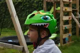 Шлем велосипедный детский Pro Sport Lights Dino XS 46-51 см, светло-зеленый — фото 4