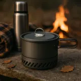 Котелок туристический Nils Camp NC4203 алюминиевый с крышкой 1000 мл — фото 2