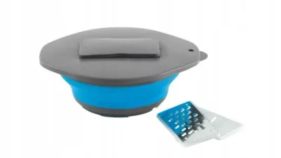 Миска туристическая складная с крышкой и теркой Outwell Collaps Bowl, Синий