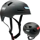 Шлем велосипедный Pro Sport Lights Speed Pedelec NTA 8776 матовый черный размер M — фото 1