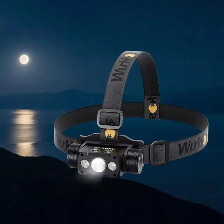 Налобный фонарь WURKKOS HD50, 4000 люмен, дальность 239 м