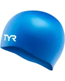 Шапочка для плавания силиконовая TYR Wrinkle-Free, зелёная — фото 3