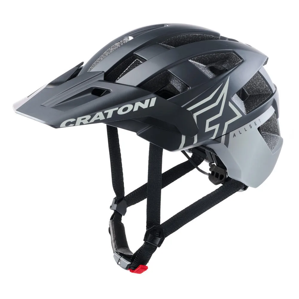 Шлем велосипедный Cratoni AllSet Pro черный/белый матовый