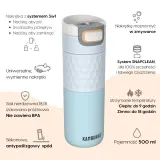 Кубок термический дорожный термос Kambukka Etna Grip 500 мл Breezy Blue — фото 2