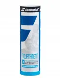 Воланы нейлоновые Babolat Tournament, 6 штук, белые, быстрые — фото 1