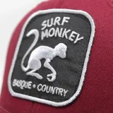 Surf Monkey Кепка трактор 6-панельная бордовая/черная — фото 2