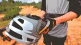Шлем велосипедный Urge Gringo de la Sierra коричнево-чёрный со съёмной защитой подбородка — фото 7