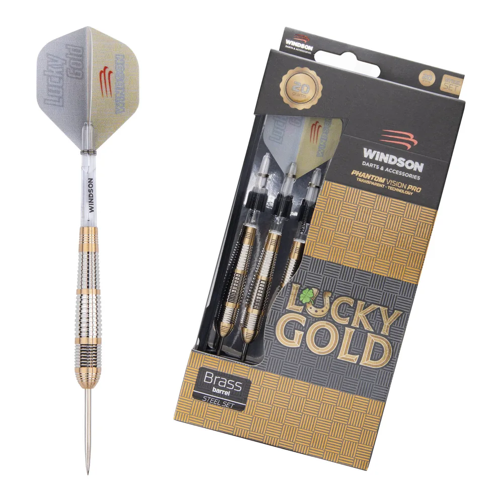 Набор дротиков Windson Lucky Gold 20 г, латунь, стальной наконечник