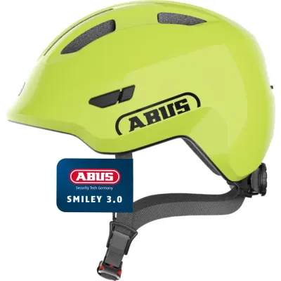Детский велосипедный шлем Abus Smiley 3.0, глянцевый жёлтый