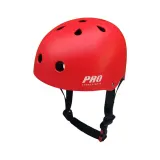 Детский велосипедный шлем Pro Sport Lights Skate, красный — фото 1