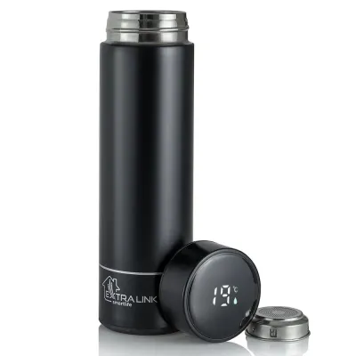 Термос с LED-дисплеем Extralink Smart Travel Mug черный