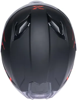 SKF Шлем интегральный SPEC-X SX-82.03 R2 Stinger, чёрный матовый с красным, размер S
