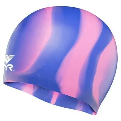 Шапочка для плавания унисекс TYR Multi Color силиконовая