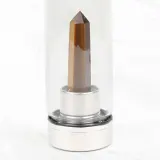 Стеклянная бутылка для воды Myga с кристаллом тигровый глаз — фото 3