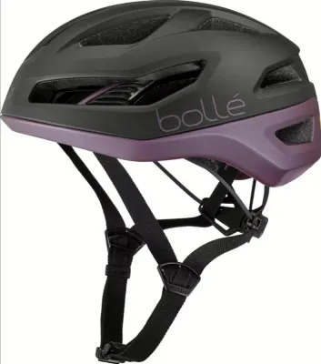 Шоссейный велосипедный шлем Bolle Eco Avio Pure Mips, чёрно-фиолетовый матовый